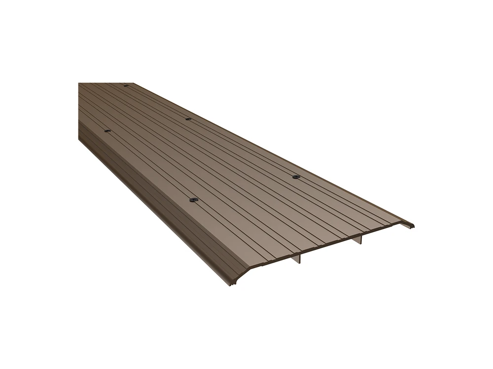 Pemko saddle threshold in dark bronze anodized aluminum