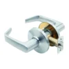BEST 9K Series Cylindrical Lock BEST 9K keyless lock in 626 satin chrome with plain #15 contour angle return levers on D roses, no core or button, with the latch